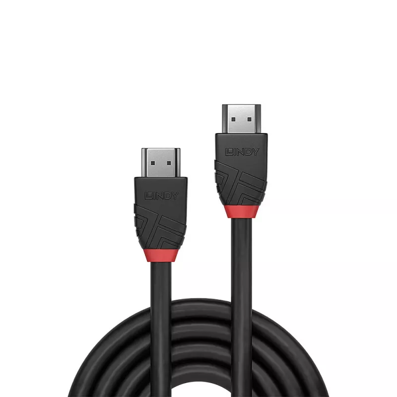 Lindy 15m standartinis HDMI laidas, Black Line, 15 m, HDMI A tipo (standartinis), HDMI A tipo (standartinis), 10.2 Gbit/s, juoda