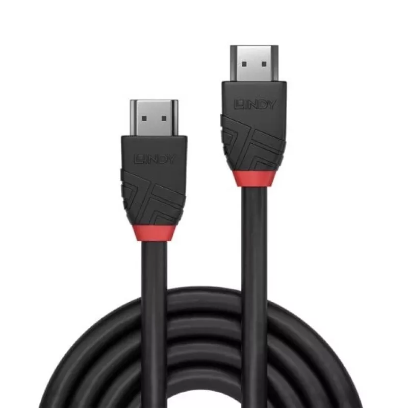 Lindy 1m 8K60Hz HDMI kabelis, Black Line