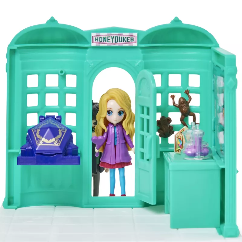 Žaislų rinkinys Magical Minis Honeydukes Saldumynų parduotuvė su 2 išskirtinėmis figūrėlėmis ir 5 aksesuarais, Harry Potter, nuo 6 metų