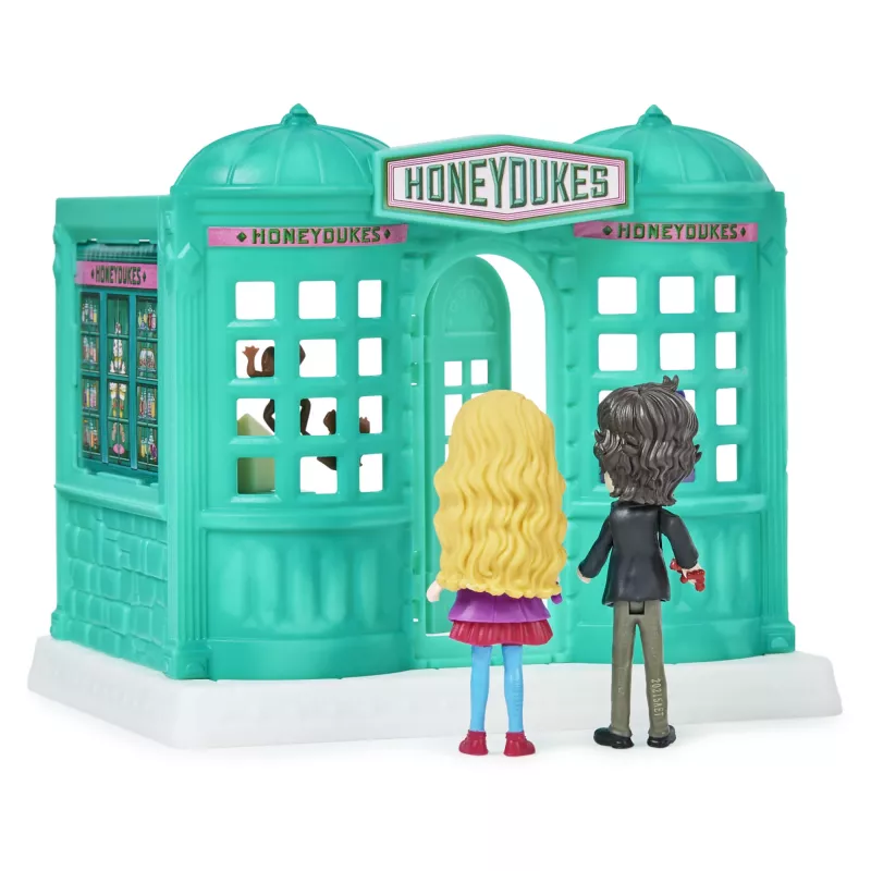 Žaislų rinkinys Magical Minis Honeydukes Saldumynų parduotuvė su 2 išskirtinėmis figūrėlėmis ir 5 aksesuarais, Harry Potter, nuo 6 metų