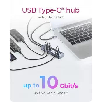 USB mazgas ICY BOX IB-HUB1450-C31 – 10 prievadų, USB 3.2