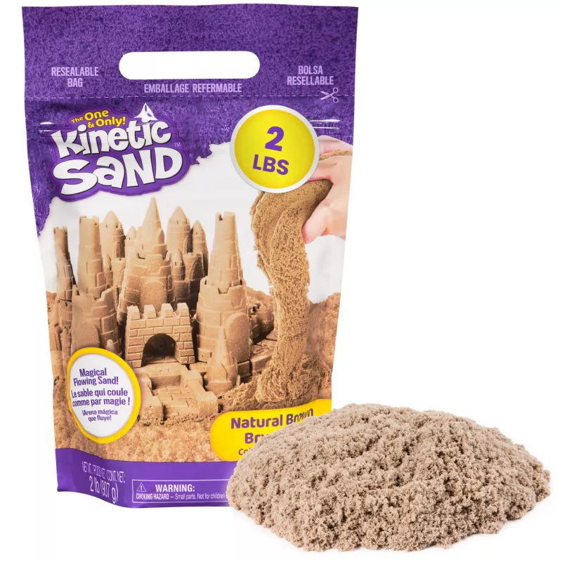 Kinetic Sand 2 lb rudos spalvos modeliavimo smėlis vaikams