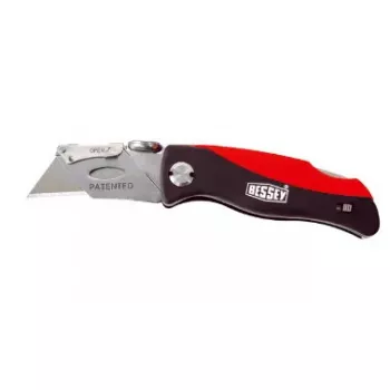 Bessey DBKPH-EU sulankstomas universalus peilis, ABS rankena, juoda/raudona