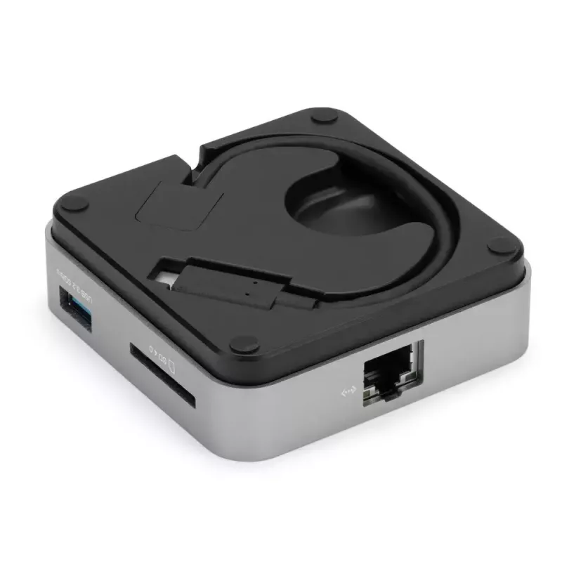 OWC USB-C Travel Dock E OWCTCDK6P2SG – 6 prievadų nešiojamas USB-C dokas