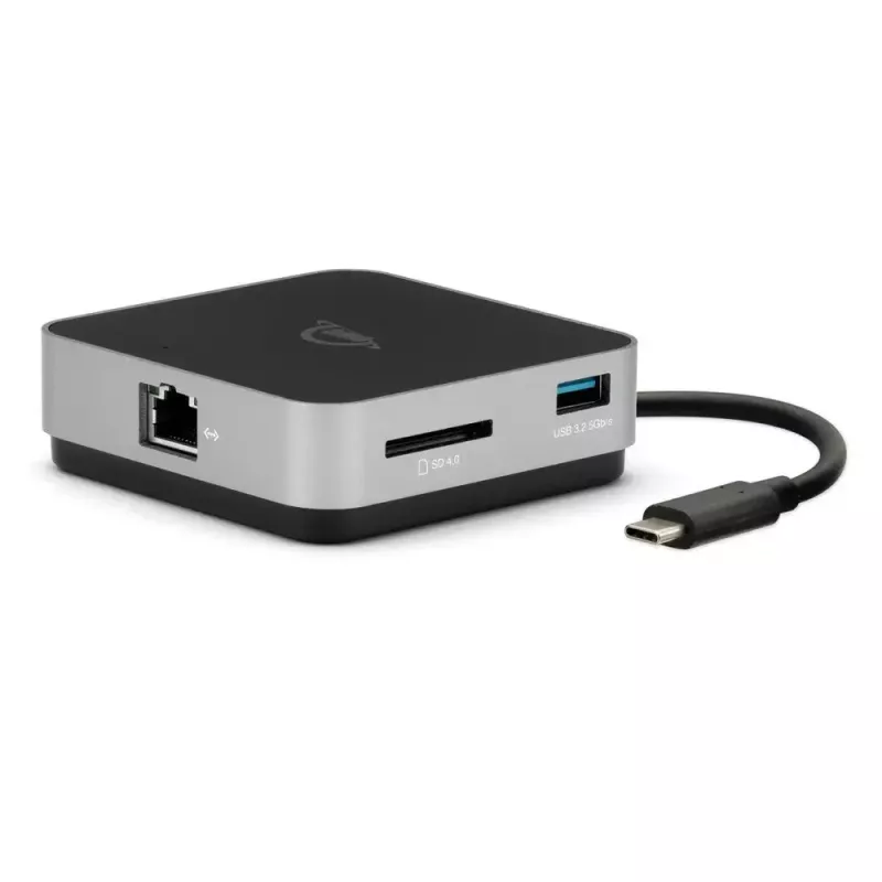 OWC USB-C Travel Dock E OWCTCDK6P2SG – 6 prievadų nešiojamas USB-C dokas