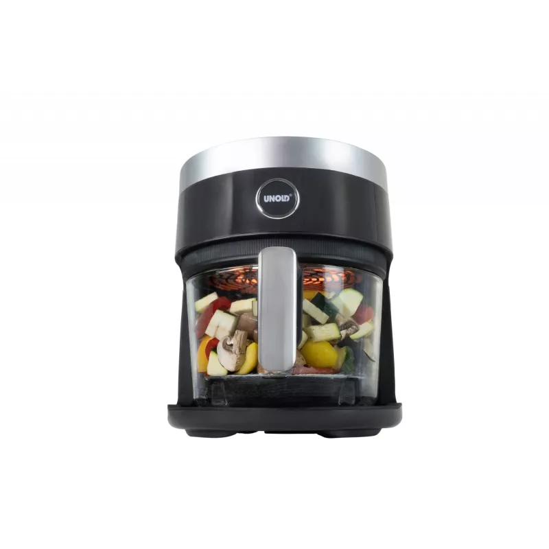 Unold 58695 Karšto oro gruzdintuvė, stiklinė, 3.5 L, 1200 W, juoda