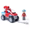 Žaislinė transporto priemonė Spin Master Paw Patrol Fire Rescue Ryder gelbėjimo ATV su dronų paleidimo įrenginiu ir Ryder figūrėle
