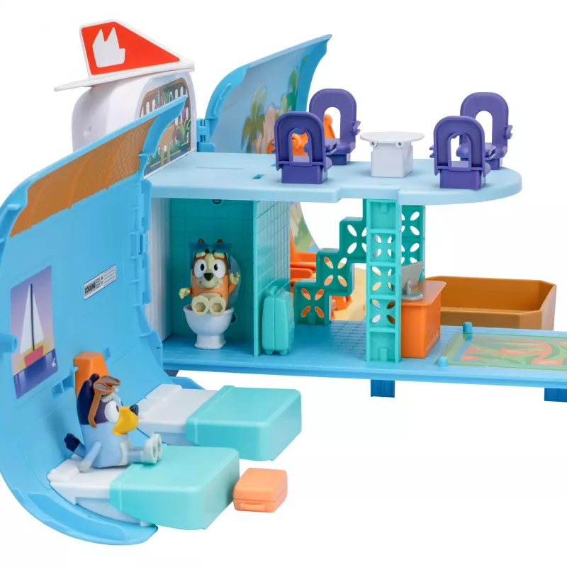 Oro uosto ir lėktuvo Moose Toys Bluey 3 viename lėktuvo žaidimų rinkinys įvairiaspalvis
