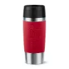 EMSA Travel Mug Classic N2020400 termosas puodelis 360 ml, juodas, raudonas, nerūdijantis plienas