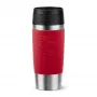 EMSA Travel Mug Classic N2020400 termosas puodelis 360 ml, juodas, raudonas, nerūdijantis plienas