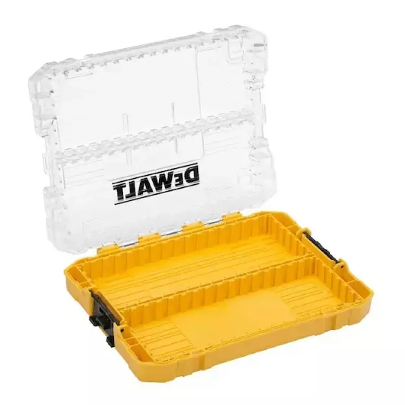 DeWalt ToughCase tuščia vidutinė dėžė DT70803-QZ su laikikliais ir dėžutėmis, geltonos spalvos