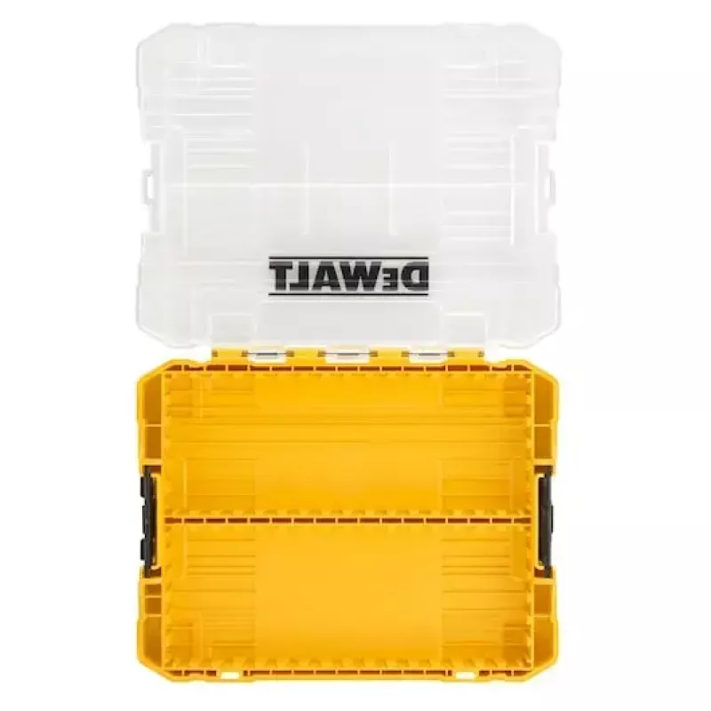 DeWalt ToughCase tuščia vidutinė dėžė DT70803-QZ su laikikliais ir dėžutėmis, geltonos spalvos