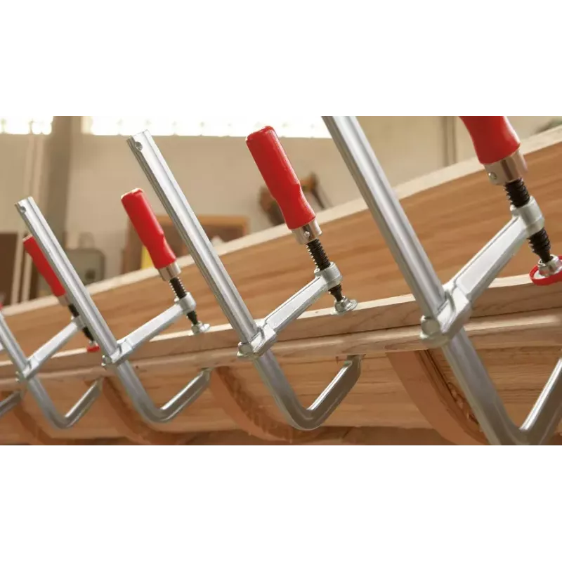 F tipo spaustuvas BESSEY GS20 20 cm aliuminis raudonas