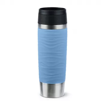EMSA Travel Mug Waves Grande 500 ml Mėlyna, Nerūdijantis plienas