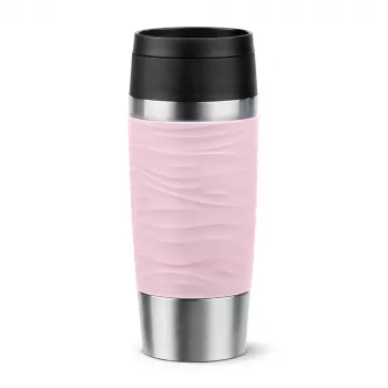 EMSA Travel Mug Waves 360 ml rožinis nerūdijančio plieno termopuodelis