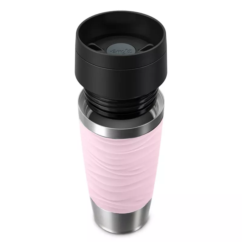 EMSA Travel Mug Waves 360 ml rožinis nerūdijančio plieno termopuodelis