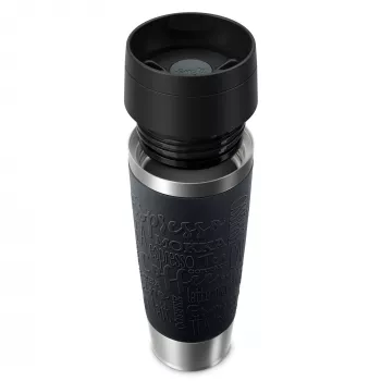 Kelioninis puodelis EMSA Travel Mug Classic N2022000 500 ml, juodas, nerūdijantis plienas