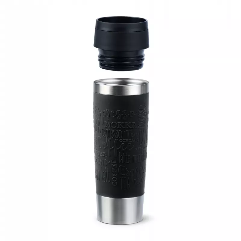Kelioninis puodelis EMSA Travel Mug Classic N2022000 500 ml, juodas, nerūdijantis plienas