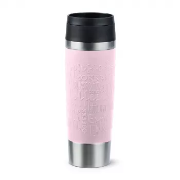 Termo puodelis EMSA Travel Mug Classic Grande 500 ml rožinis, nerūdijantis plienas