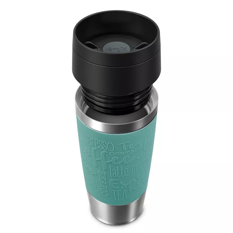 EMSA Travel Mug Classic 360 ml kelioninis puodelis, mėlynas, nerūdijantis plienas