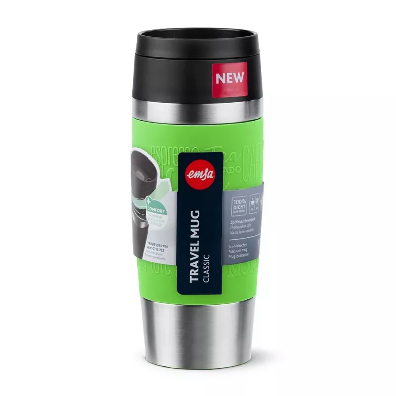 Termo puodelis EMSA TRAVEL MUG Classic 0,36L Laimo spalvos nerūdijantis plienas