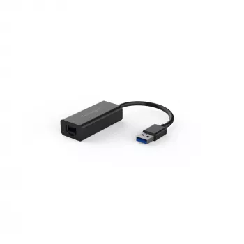 Kensington UA0000E USB-A eterneto adapteris, juodas, laidinis, USB, Ethernet, 5000 Mbit/s
