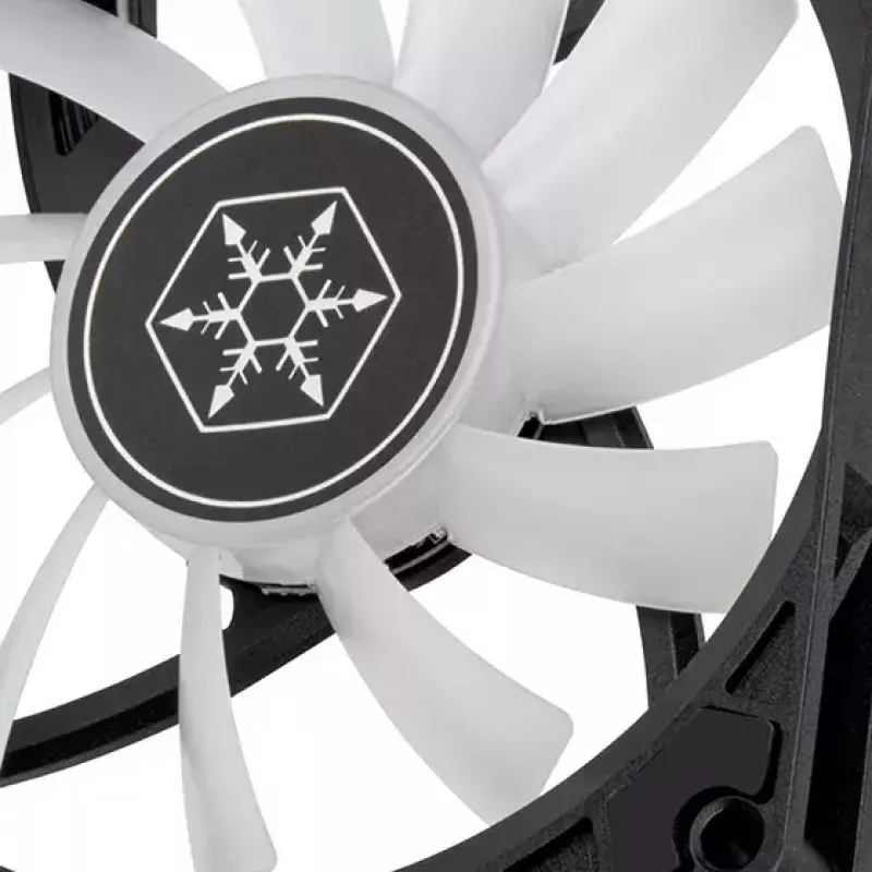Ventiliatorius Silverstone Air Slimmer 90 ARGB 9,2 cm juodas 500-2500 RPM