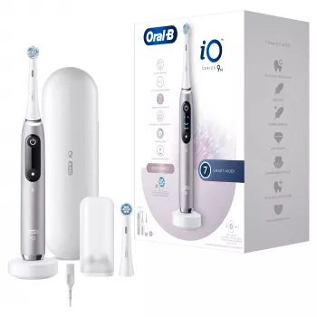 Oral-B iO Series 9n suaugusiųjų sukamoji-osciliuojanti dantų šepetėlis rožinis