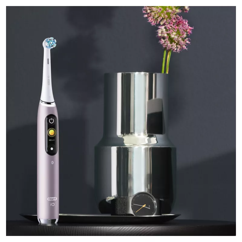 Oral-B iO Series 9n suaugusiųjų sukamoji-osciliuojanti dantų šepetėlis rožinis