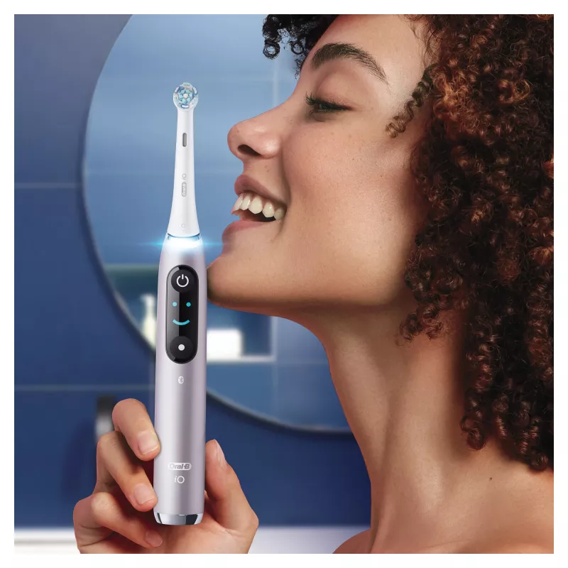 Oral-B iO Series 9n suaugusiųjų sukamoji-osciliuojanti dantų šepetėlis rožinis