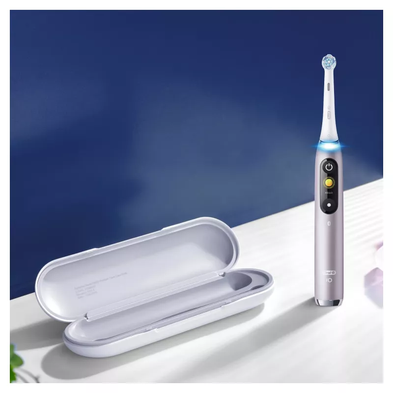 Oral-B iO Series 9n suaugusiųjų sukamoji-osciliuojanti dantų šepetėlis rožinis