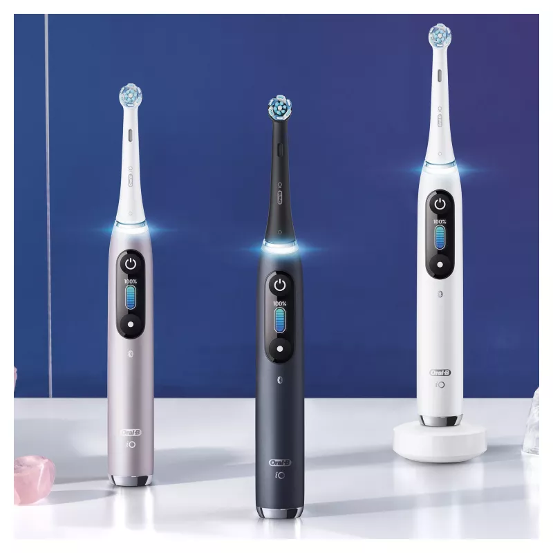 Oral-B iO Series 9n suaugusiųjų sukamoji-osciliuojanti dantų šepetėlis rožinis