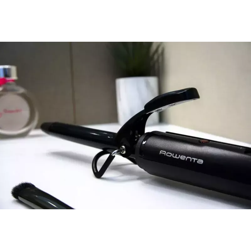Rowenta Curler 2 CF2119 garbanojimo žnyplės šiltiems garbanoms, keraminis šildymas, 25 W, 1,8 m, juoda