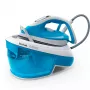 Garinių generatorių lygintuvas Tefal Express Airglide SV8002, 1,8 L, Durilium Airglide padas, mėlyna, balta