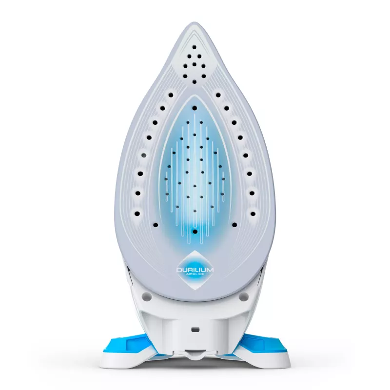 Garinių generatorių lygintuvas Tefal Express Airglide SV8002, 1,8 L, Durilium Airglide padas, mėlyna, balta