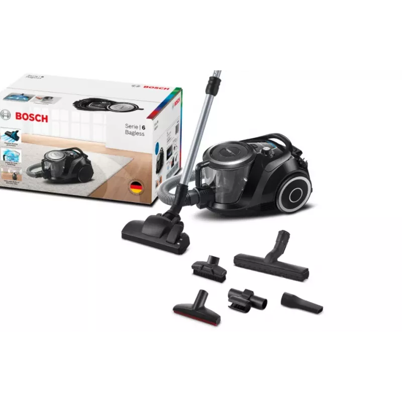 Bosch Serie 6 BGC41XSIL dulkių siurblys 2.4 L cilindrinis sausas valymas 700 W be maišelio
