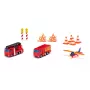 Siku Geschenkset Feuerwehr – Gaisrinės automobiliai, 3 m., Metalas, Plastikas, Juoda, Oranžinė, Raudona, Balta