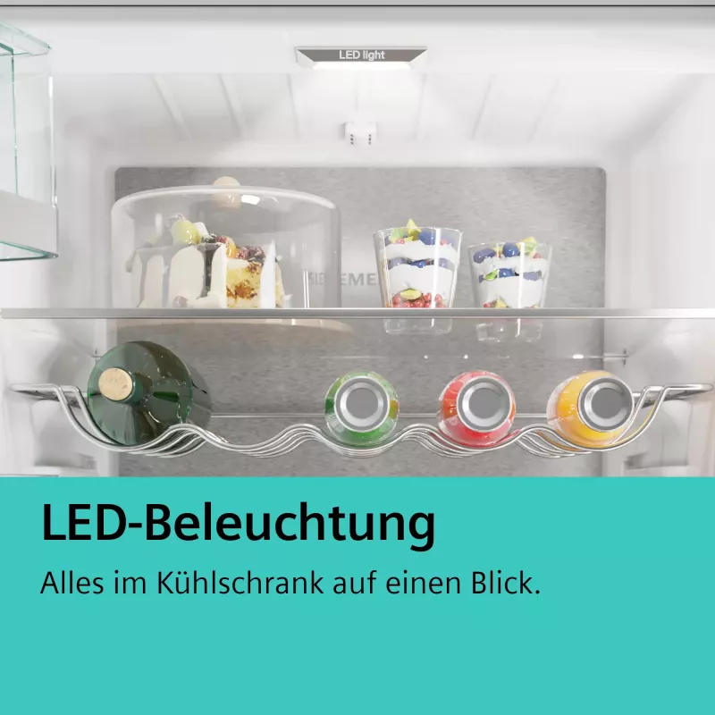 Siemens iQ100 KI87VNSE0 šaldytuvas-šaldiklis įmontuojamas 270 L baltas