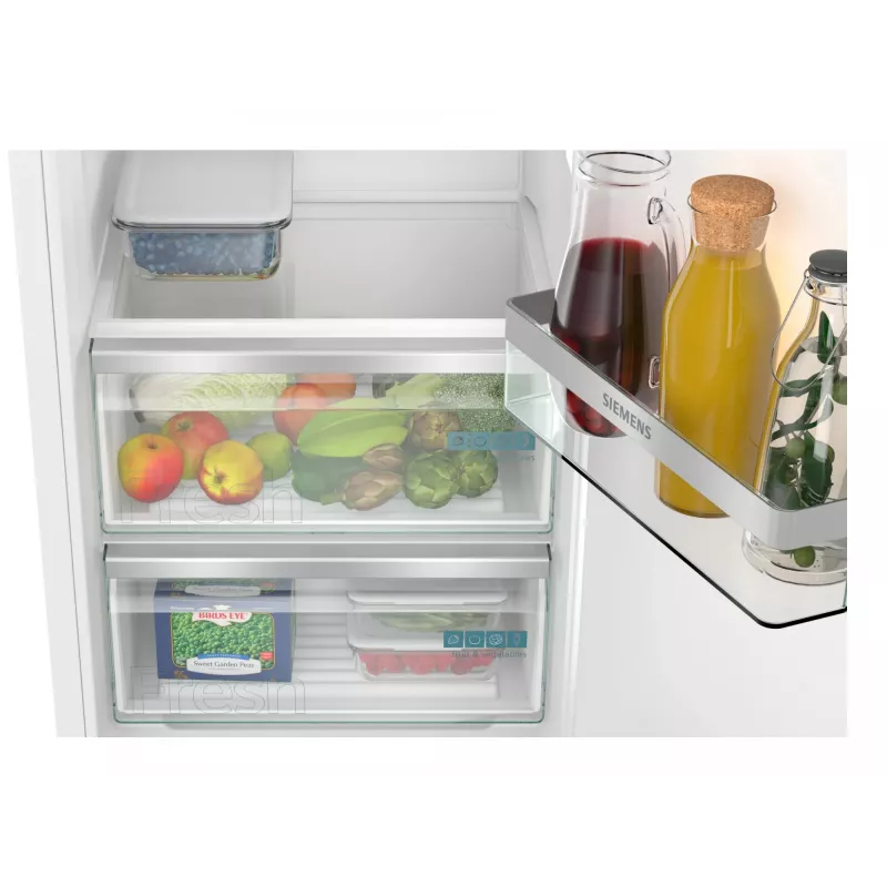 Siemens iQ300 KI82LVFE0 šaldytuvas su šaldymo skyriumi, 280 l (246 l + 34 l), energijos vartojimo klasė E, dešinės pusės keičiamos durys