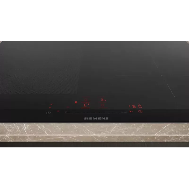 Siemens iQ700 EX675HEC1E indukcinė kaitlentė 60 cm įmontuojama, 4 zonos, juoda