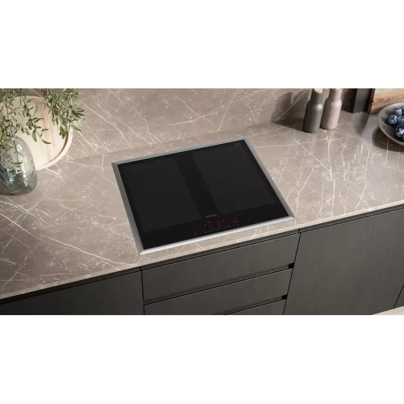 Siemens iQ700 EX645HXC1E indukcinė kaitlentė įmontuojama 60 cm juoda 4 zonos