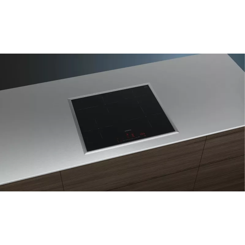 Siemens iQ300 EH645HFB1E įmontuojama indukcinė kaitlentė 60 cm juoda