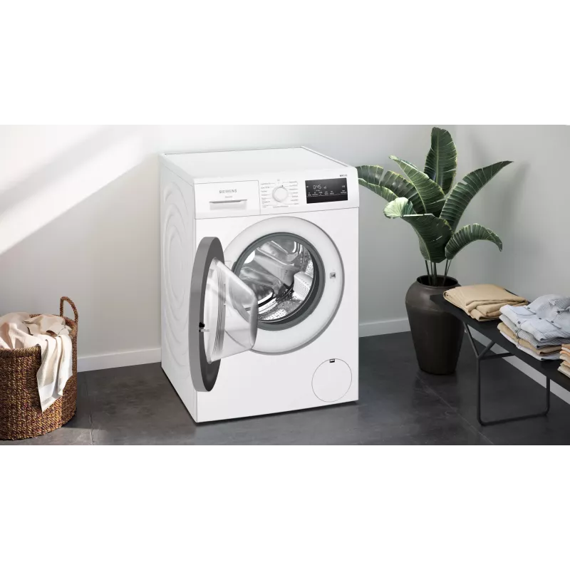 Siemens iQ300 WM14N127 skalbimo mašina, priekinis pakrovimas, 8 kg, 1400 aps./min., balta
