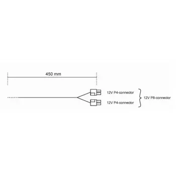 be quiet! CC-4420 0.45 m maitinimo adapteris