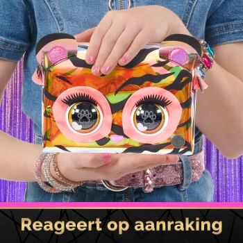 Purse Pets Purrisma interaktyvus tigro žaislas ir rankinė, daugiau nei 30 garsų ir reakcijų
