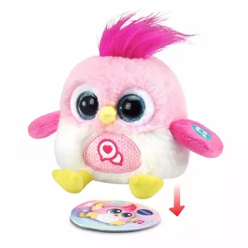 Interaktyvus kalbantis minkštas paukštis VTech Lolibirds Momo – baterijomis maitinamas lavinamasis žaislas
