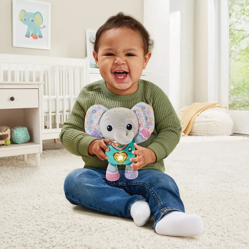 Žaislinė figūrėlė VTech Melody Elephant 80-566704 – edukacinis garso žaislas su spalvingu dizainu