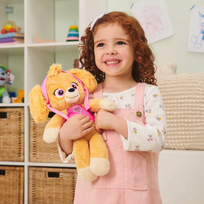 GUND PAW Patrol Oficialus Skye Take Along Buddy Minkštas Žaislas, Premium Pliušinis Gyvūnėlis Nuo 1 Metų, Rožinė/Ruda, 13 colių