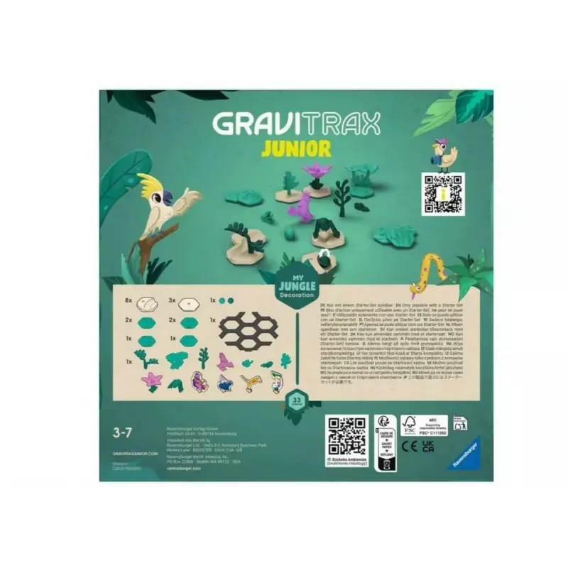 Ravensburger GraviTrax Junior (23747) – konstruktorius su rutuliukų trasa vaikams nuo 3 metų