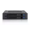 Dėklas dviems 2,5 inch diskams Icy Dock MB742SP-B juodas
